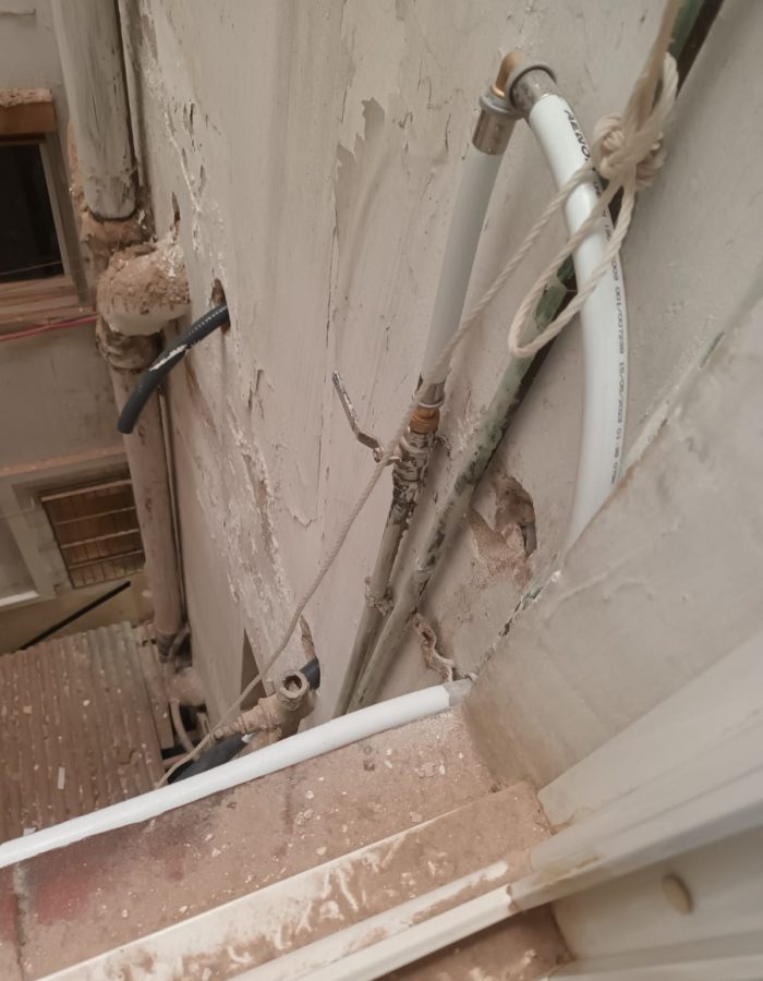 rehabilitación de bajantes en comunidad de Hospitalet de Llobregat